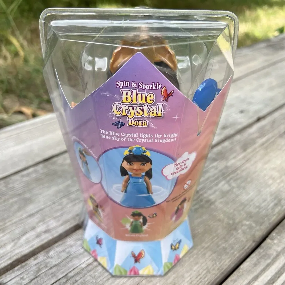 Fisher Price Nickelodeon Dora Saves Crystal Blue Kingdom Spin & Sparkle Doll New